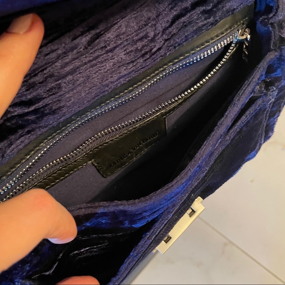 Blue velvet Zadig & Voltair Chain Shoulder bag - Picture 6 of 8